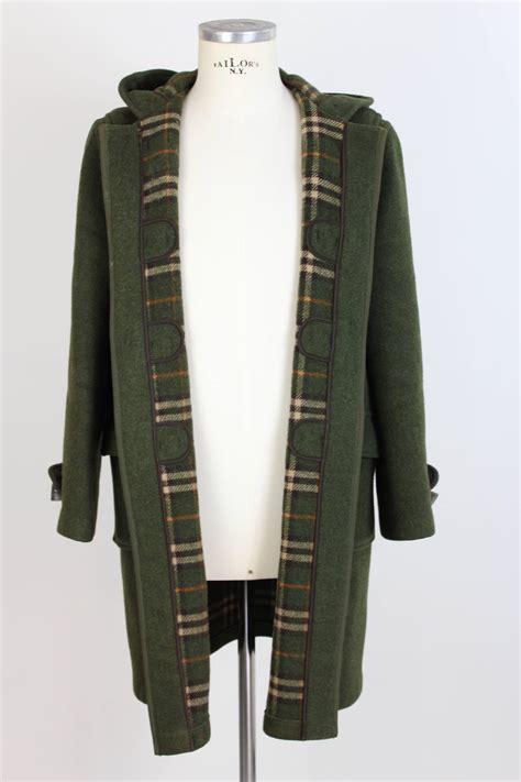 montgomery burberry verde|Burberry Montgomery Dark Green Wool English Coat, 1980.